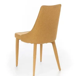 Wohnen Stühle<Polsterstuhl mit bezogenen Metallbeinen - Henrietta (2er Set)
