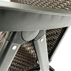 Wohnen Stühle<Polyrattan Gartenstühle in Schwarz-Braun - Lucasz (2er Set)