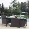 Wohnen Sitzgruppe<Polyrattan Tischgruppe für 2 Personen - Eneriffo (dreiteilig)