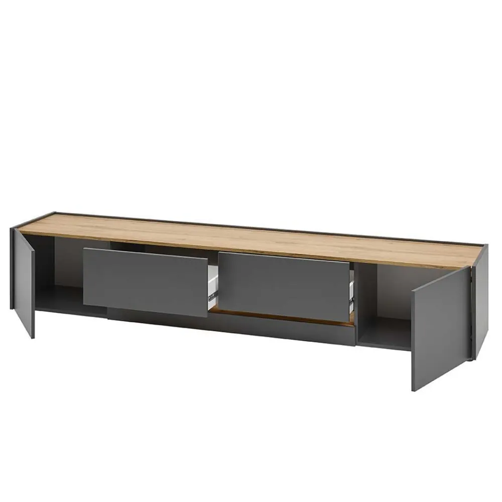 Wohnen Wohnwände<Preiswerte Anbauwand modern - Ahilav (vierteilig)
