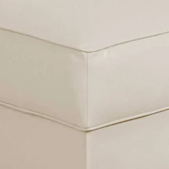 Wohnen Hocker<Quadrat Hocker in Beige Kunstleder - Charleen