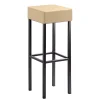 Wohnen Hocker<Quadratischer Barhocker in Beige - Longford