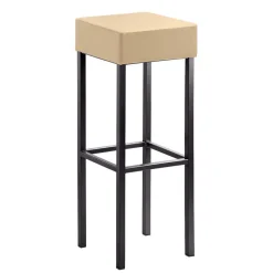 Wohnen Hocker<Quadratischer Barhocker in Beige - Longford
