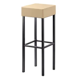 Wohnen Hocker<Quadratischer Barhocker in Beige - Longford
