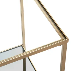 Wohnen Tische<Quadratischer Beistelltisch aus Klarglas - Clair
