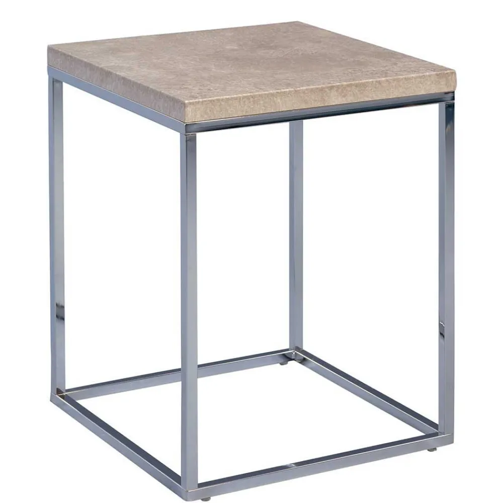 Wohnen Tische<Quadratischer Beistelltisch Loft Style Conory mit Beton Dekor