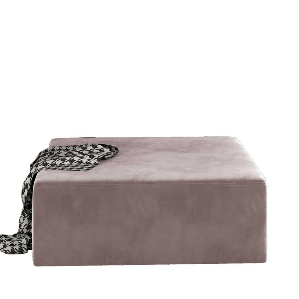 Wohnen Hocker<Quadratischer Couchhocker in Altrosa - Danzante