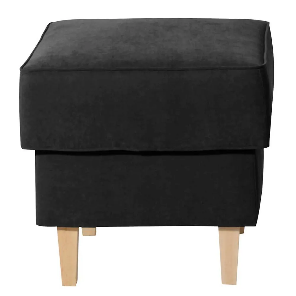 Wohnen Hocker<Quadratischer Couchhocker aus Velours - Lirionica