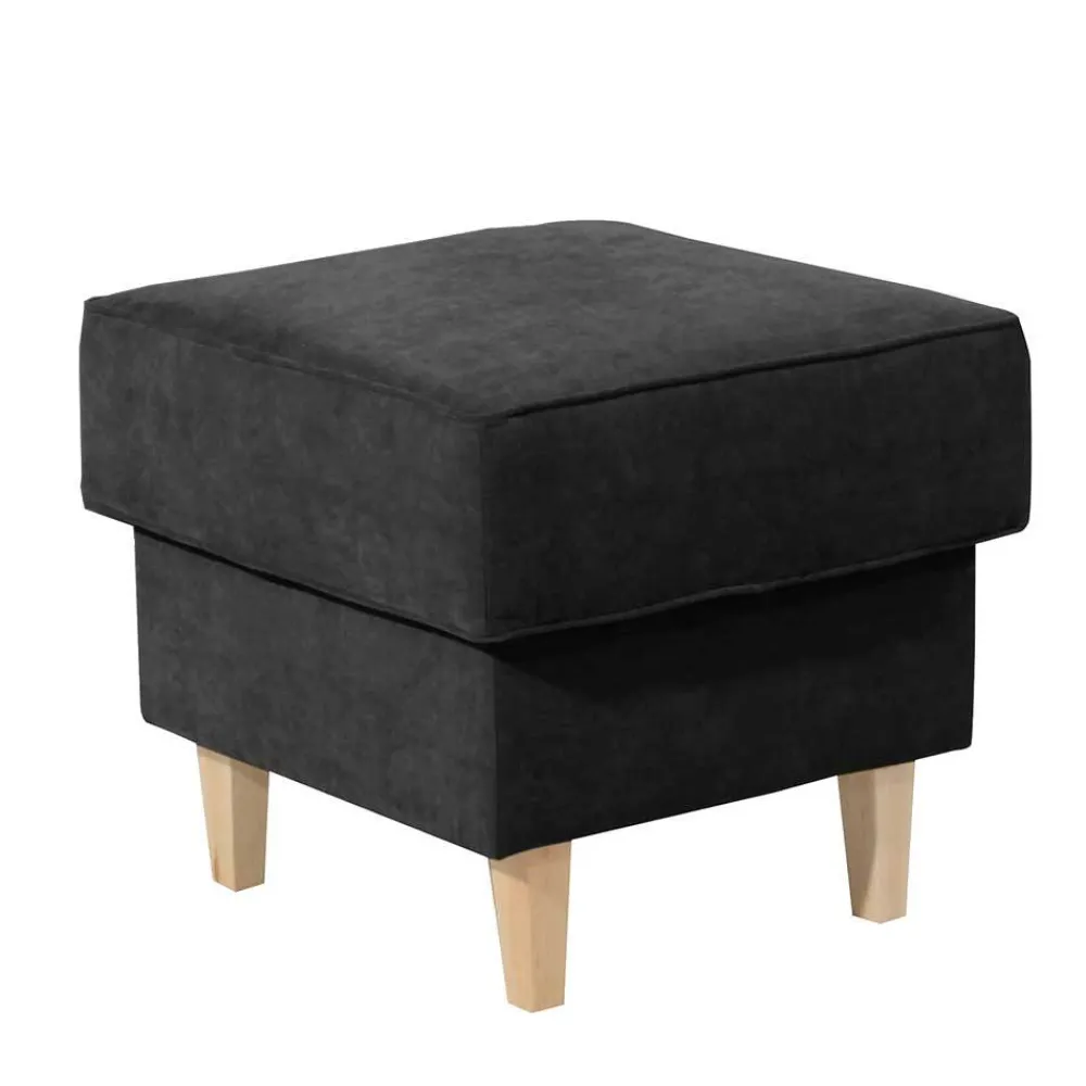 Wohnen Hocker<Quadratischer Couchhocker aus Velours - Lirionica