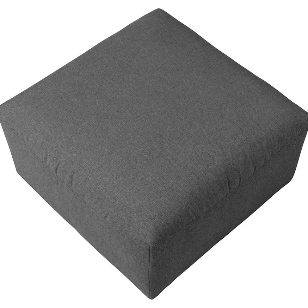 Wohnen Hocker<Quadratischer Couchhocker in Anthrazit - Telrama
