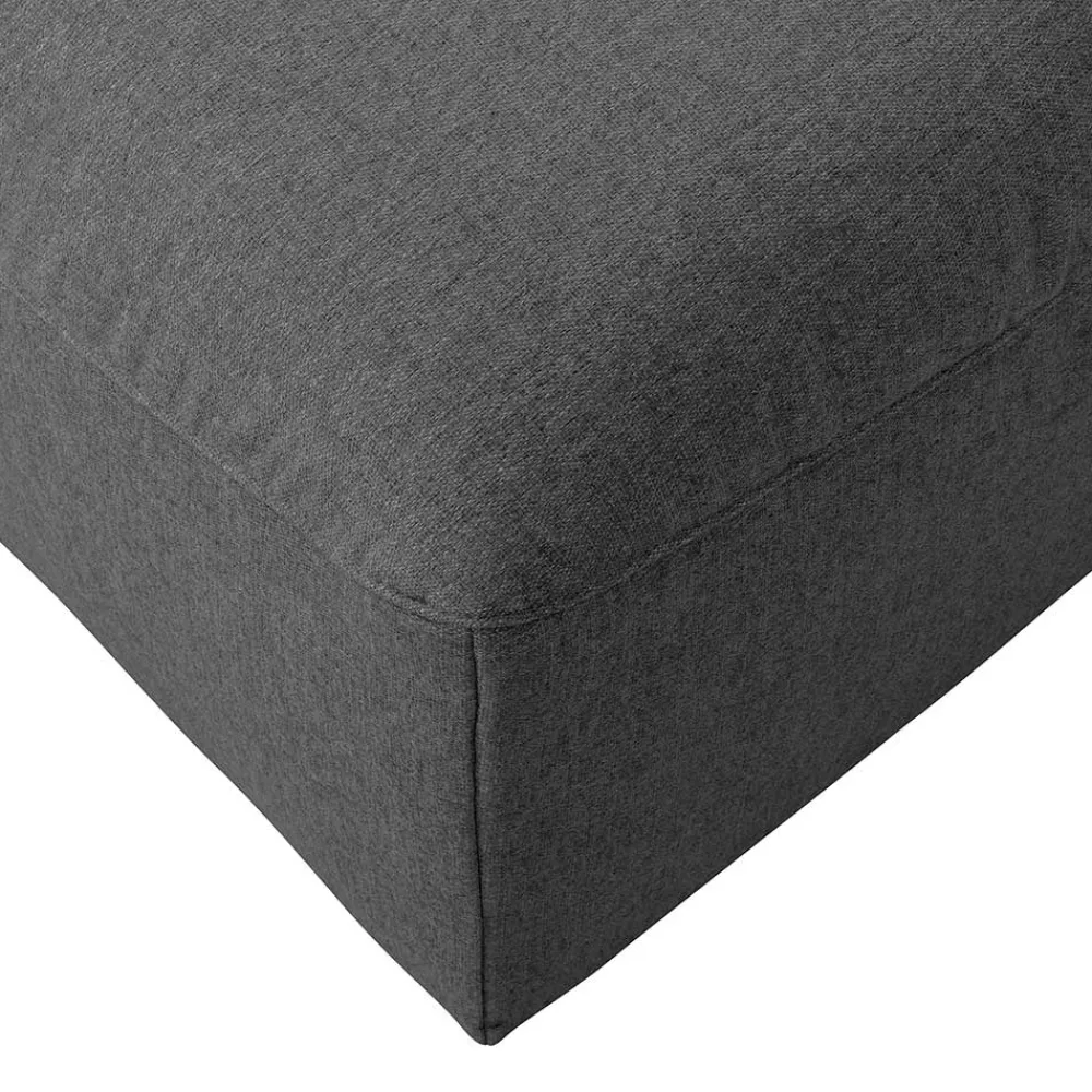 Wohnen Hocker<Quadratischer Couchhocker in Anthrazit - Telrama