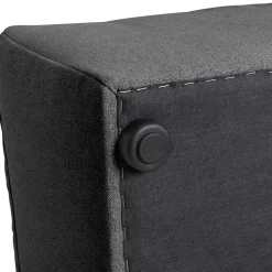 Wohnen Hocker<Quadratischer Couchhocker in Anthrazit - Telrama