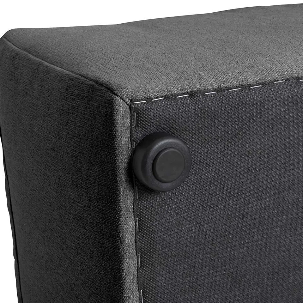 Wohnen Hocker<Quadratischer Couchhocker in Anthrazit - Telrama
