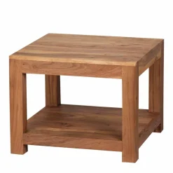 Wohnen Tische<Quadratischer Couchtisch Vislan aus Holz naturbelassen Akazie massiv