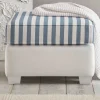 Wohnen Hocker<Quadratischer Polsterhocker gestreift - Ganbriassa