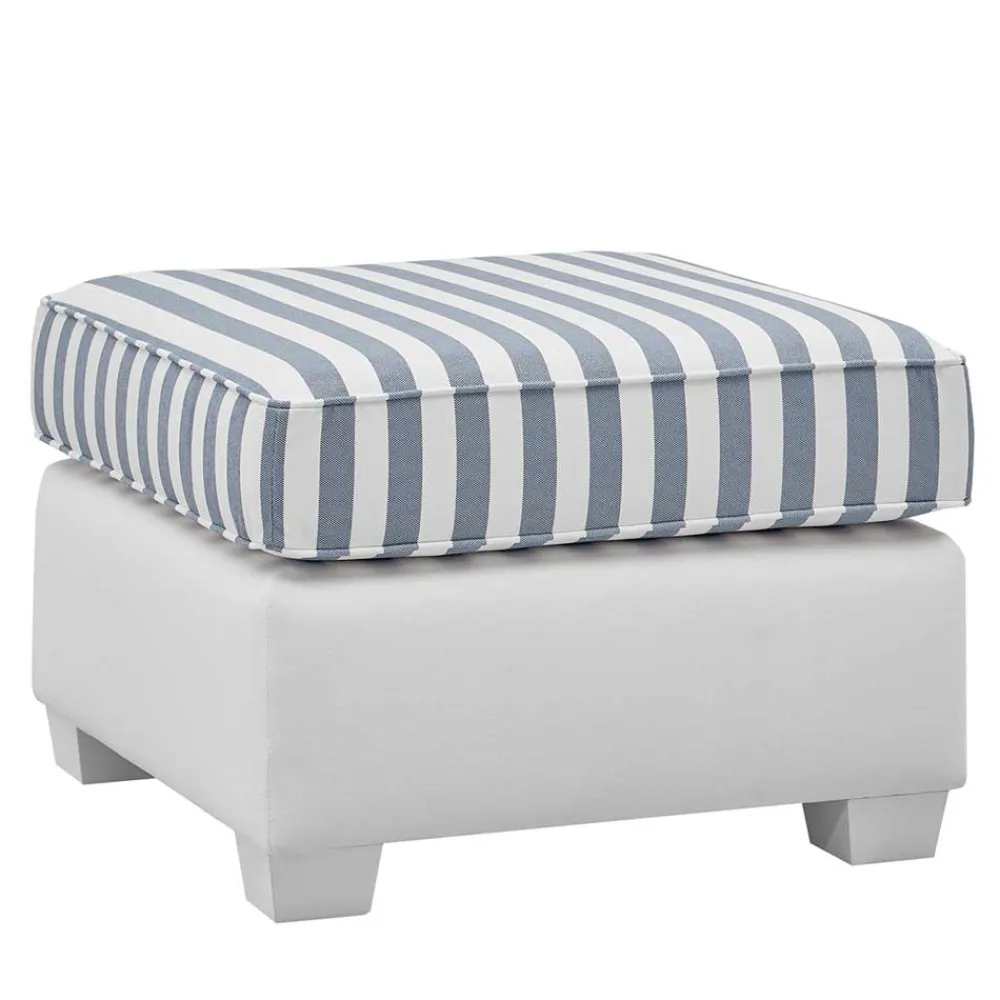 Wohnen Hocker<Quadratischer Polsterhocker gestreift - Ganbriassa