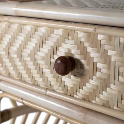 Wohnen Kommoden<Rattan Nachtkommode mit zwei Ablagen - Robin