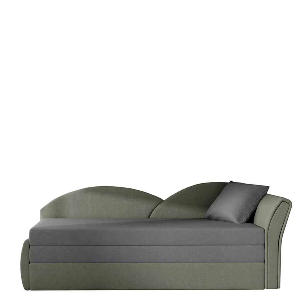 Wohnen Sofas<Recamiere Bettcouch in Hellgrau und Grau - Seymour