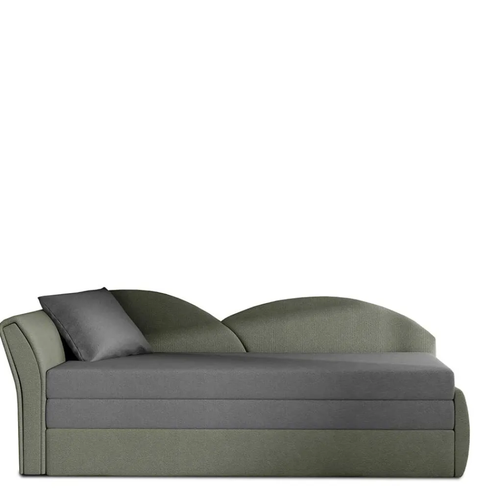Wohnen Sofas<Recamiere Bettcouch in Hellgrau und Grau - Seymour