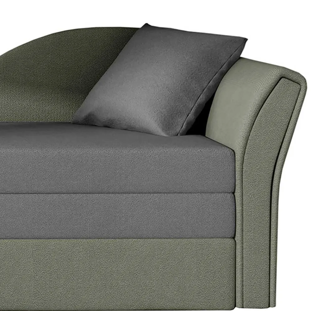 Wohnen Sofas<Recamiere Bettcouch in Hellgrau und Grau - Seymour
