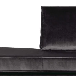Wohnen Sofas<Recamiere in Anthrazit Ertrego mit Samt Bezug