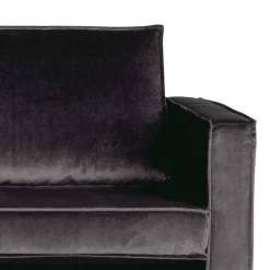 Wohnen Sofas<Recamiere in Anthrazit Ertrego mit Samt Bezug