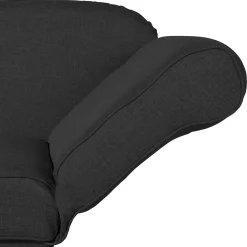 Wohnen Sofas<Recamiere in Schwarz und Buche - Mikana