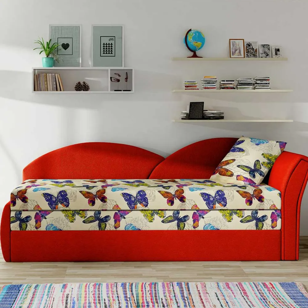 Wohnen Sofas<Recamiere mit bunten Schmetterlingen - Greyment