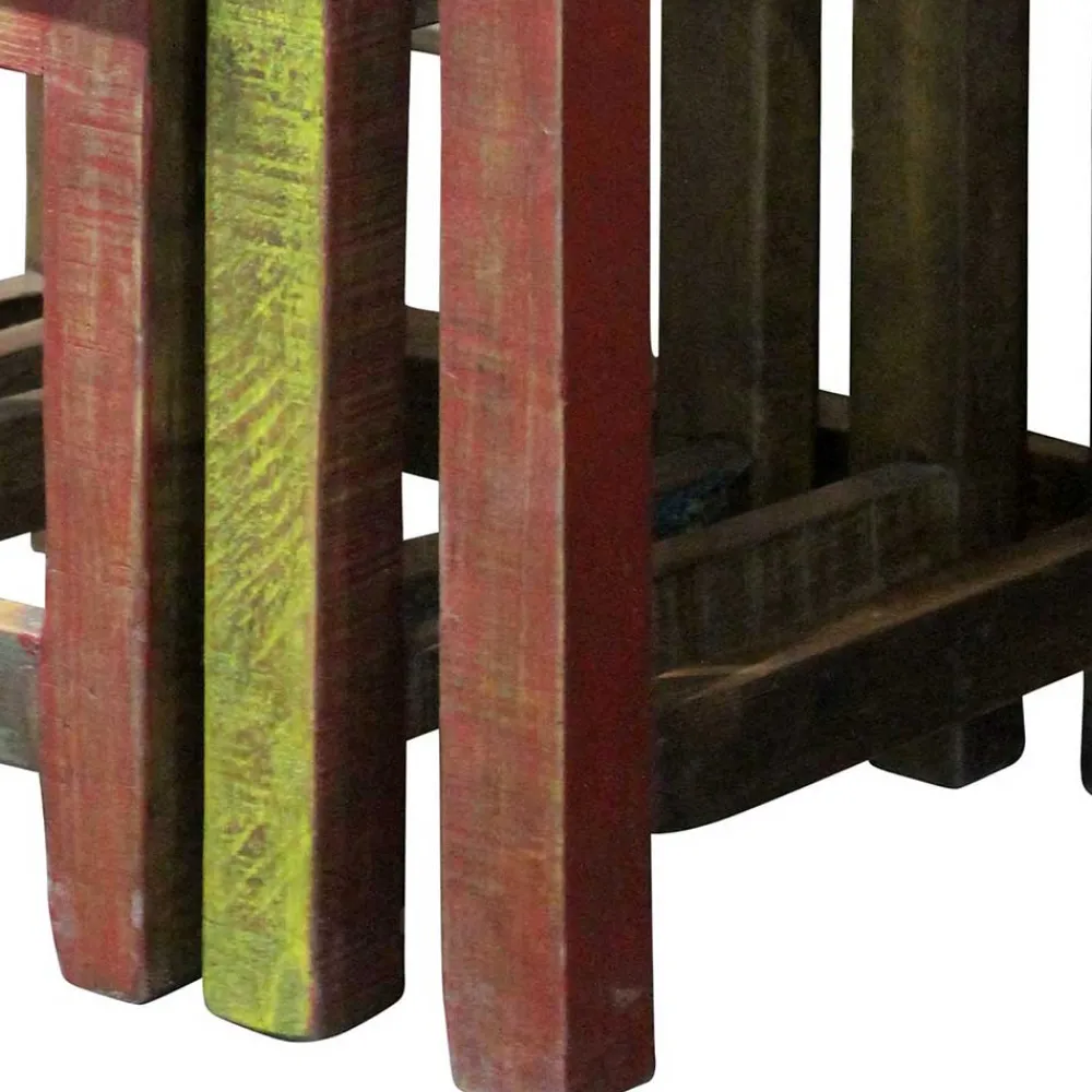 Wohnen Tische<Recyclingholz Dreisatztisch Shabby Style - Joe (dreiteilig)