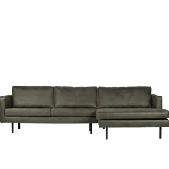 Wohnen Sofas<Recyclingleder Sofaecke in Oliv Grün - Laconca
