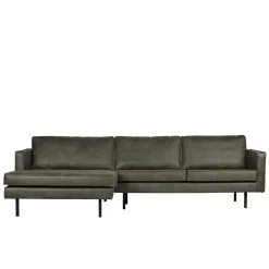 Wohnen Sofas<Recyclingleder Sofaecke in Oliv Grün - Laconca