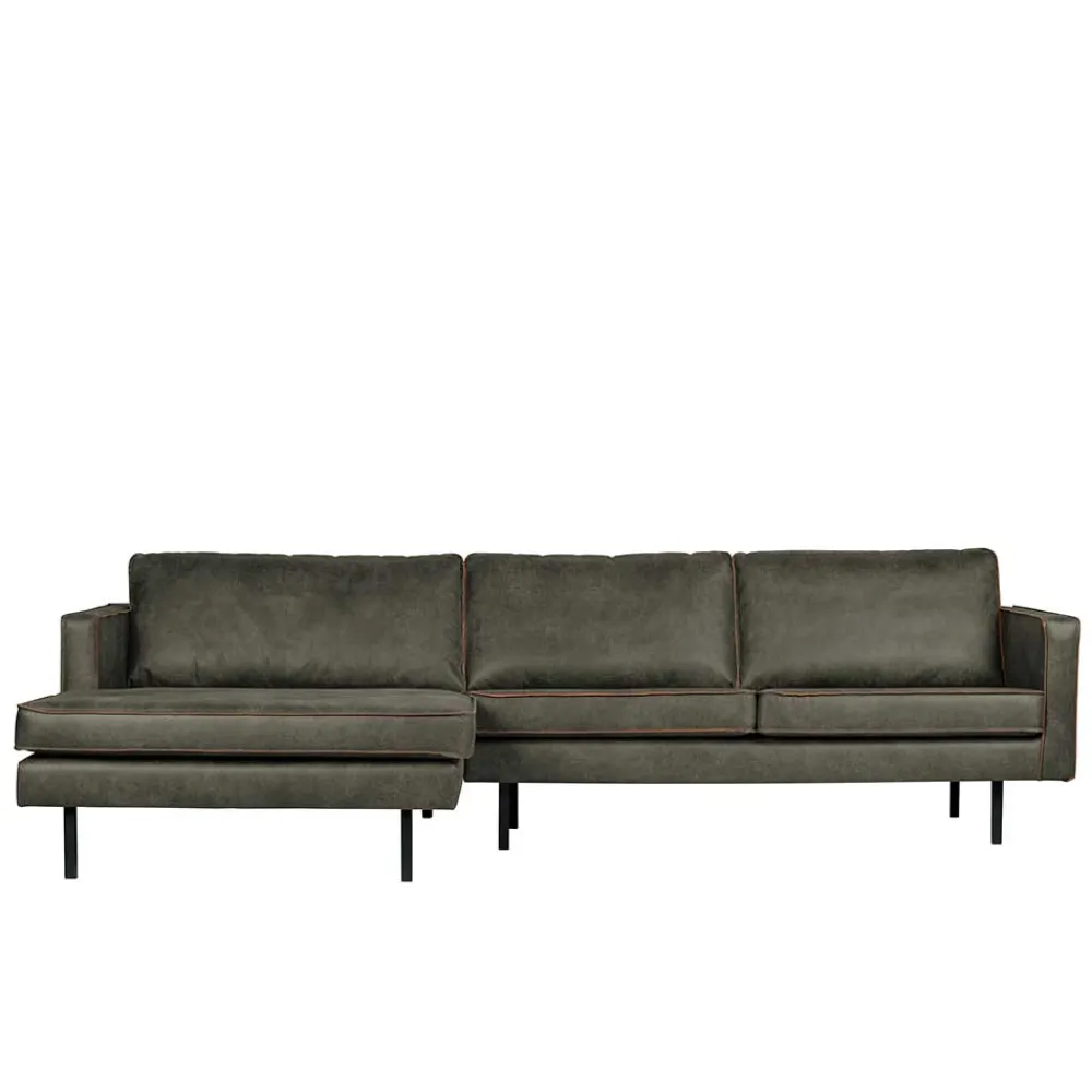 Wohnen Sofas<Recyclingleder Sofaecke in Oliv Grün - Laconca