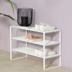 Wohnen Regale<Regal für Schuhe aus weißem Stahl - Torosma