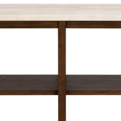 Wohnen Regale<Regal mit Travertin Deckplatte in Beige - Thani