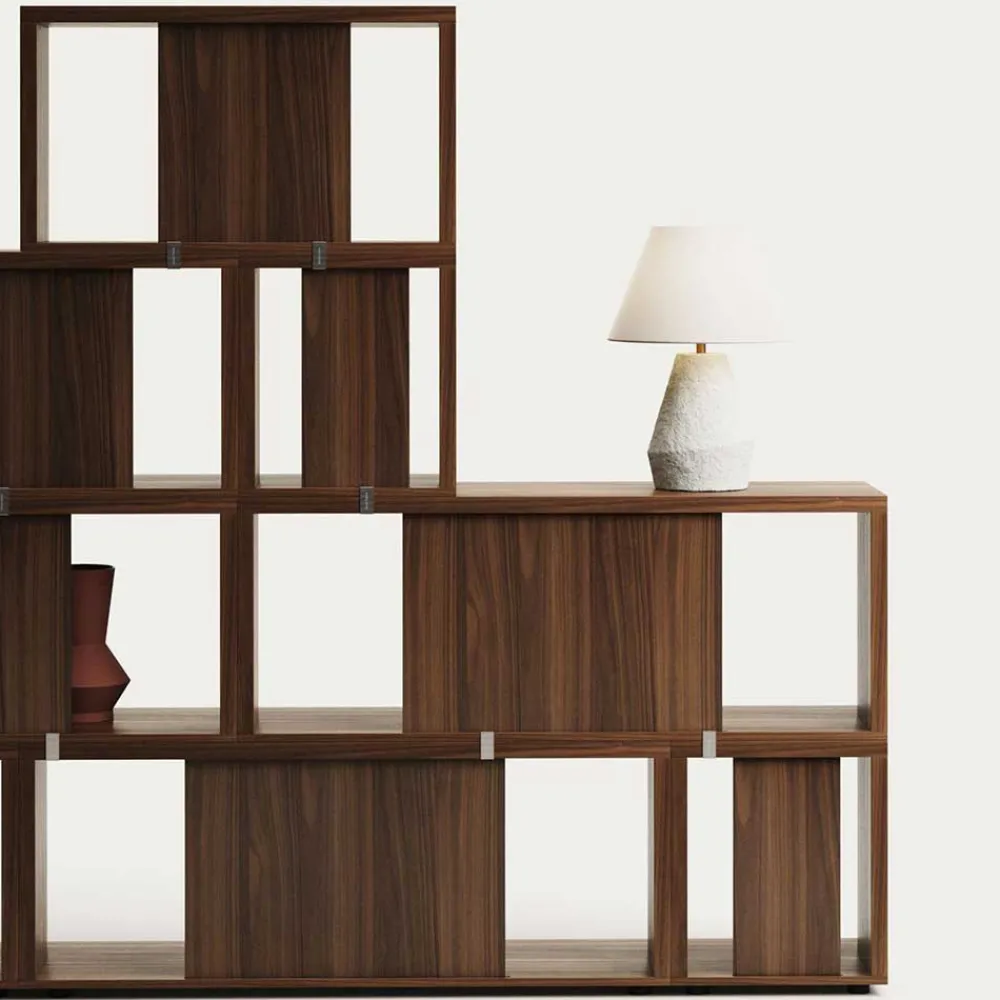 Wohnen Regale<Regalmodul Duo in Nussbaum - Kiara (zweiteilig)