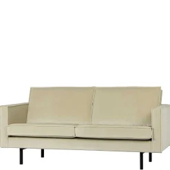 Wohnen Sofas<Retro Couch aus Samt in Graugrün - Vontada