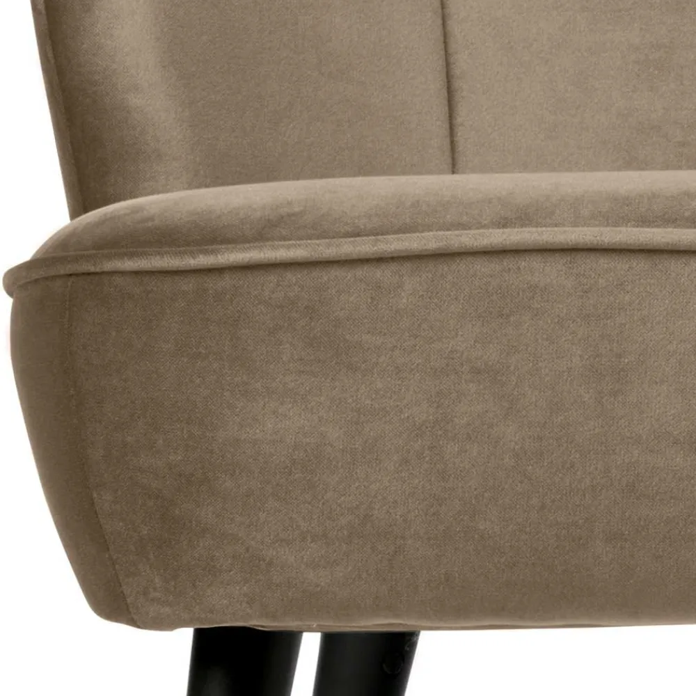 Wohnen Sofas<Retro Couch in Khaki Samtstoff - Griffina