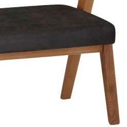Wohnen Sitzbank<Retro Design Esstischbank mit Rückenlehne - Ovenciana