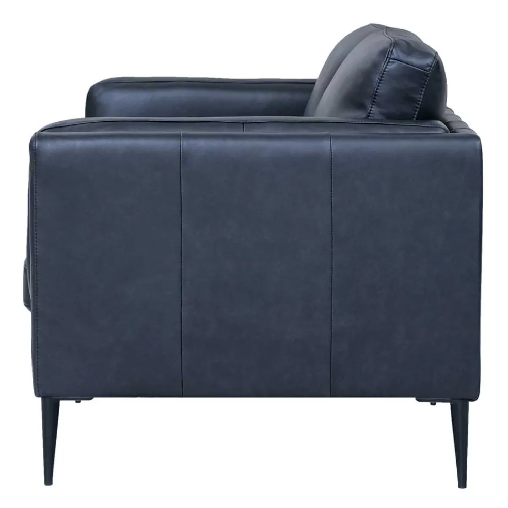 Wohnen Sofas<Retro Design Ledercouch in Schwarz - Griffina