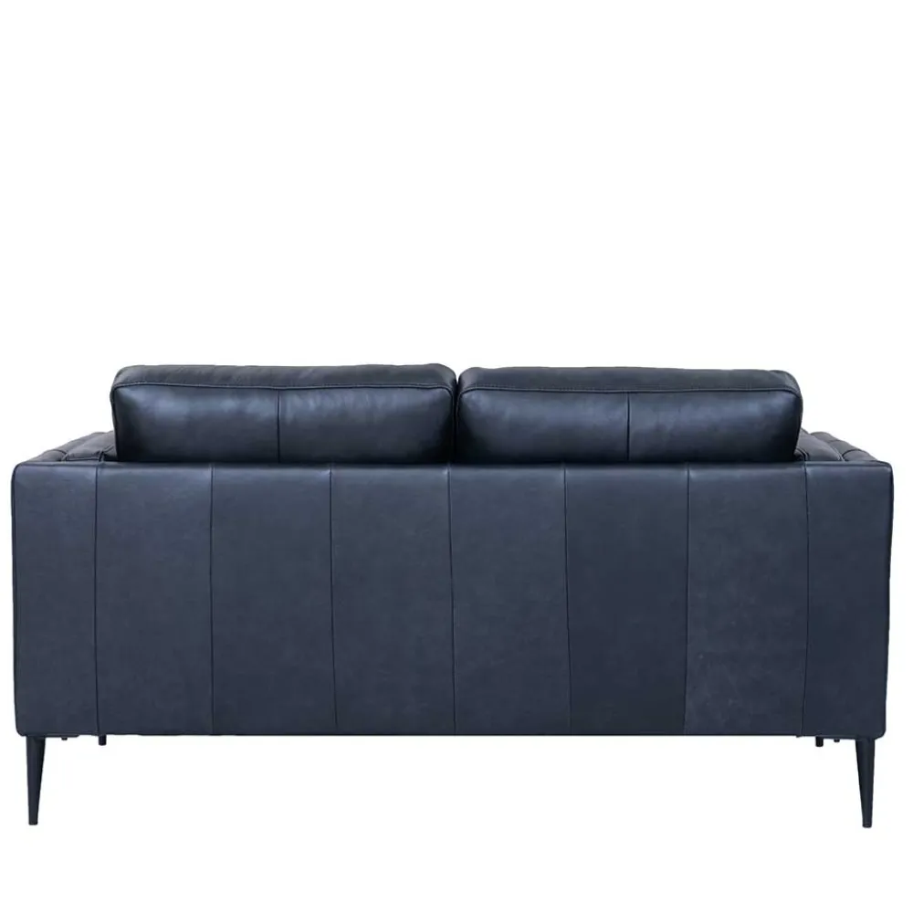 Wohnen Sofas<Retro Design Ledercouch in Schwarz - Griffina