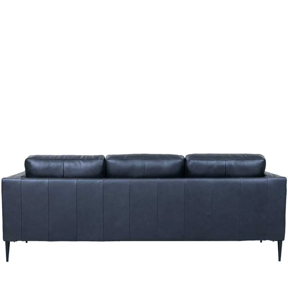 Wohnen Sofas<Retro Design Ledercouch in Schwarz - Griffina