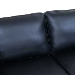 Wohnen Sofas<Retro Design Ledercouch in Schwarz - Griffina