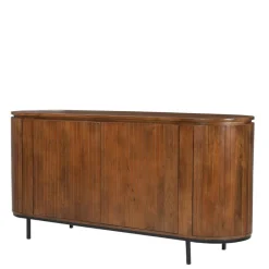 Wohnen Sideboards<Retro Design Sideboard aus Mangoholz - Galadira