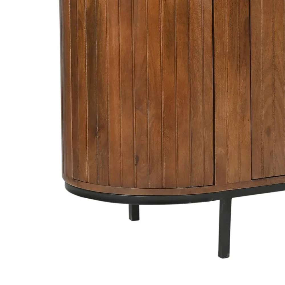 Wohnen Sideboards<Retro Design Sideboard aus Mangoholz - Galadira