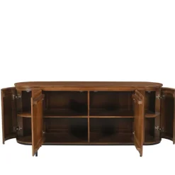 Wohnen Sideboards<Retro Design Sideboard aus Mangoholz - Galadira