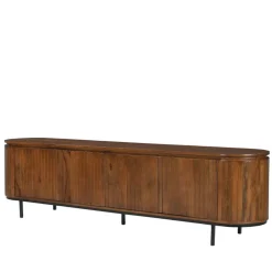 Wohnen Tv & Hifi-Möbel|Lowboards<Retro Design TV Lowboard aus Mangoholz - Galadira