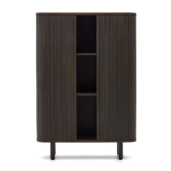 Wohnen Schränke<Retro Highboard mit Schiebetüren und Fächern - Tadaco