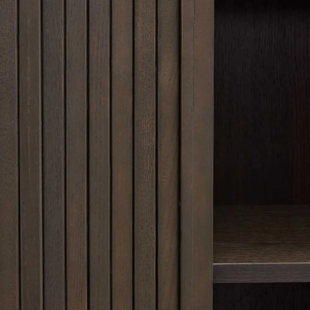 Wohnen Schränke<Retro Highboard mit Schiebetüren und Fächern - Tadaco