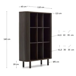 Wohnen Schränke<Retro Highboard mit Schiebetüren und Fächern - Tadaco