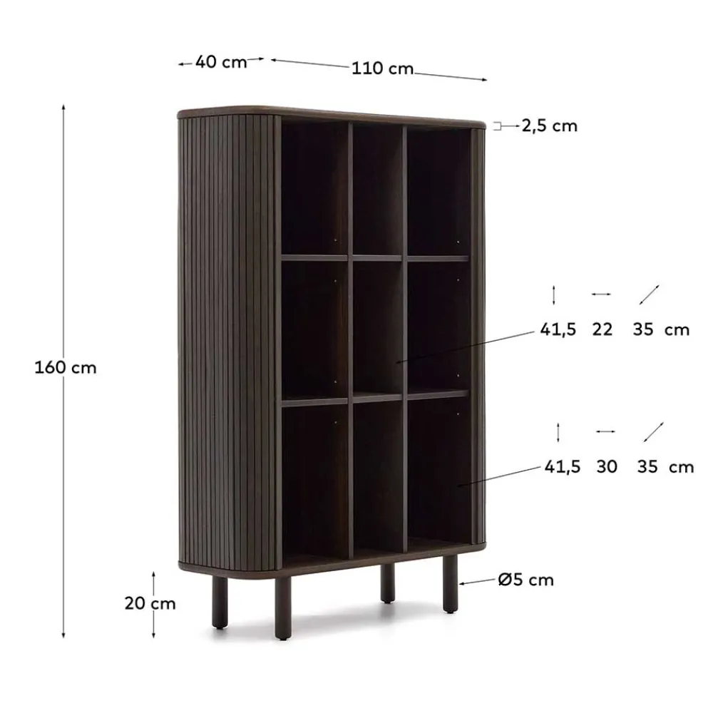 Wohnen Schränke<Retro Highboard mit Schiebetüren und Fächern - Tadaco